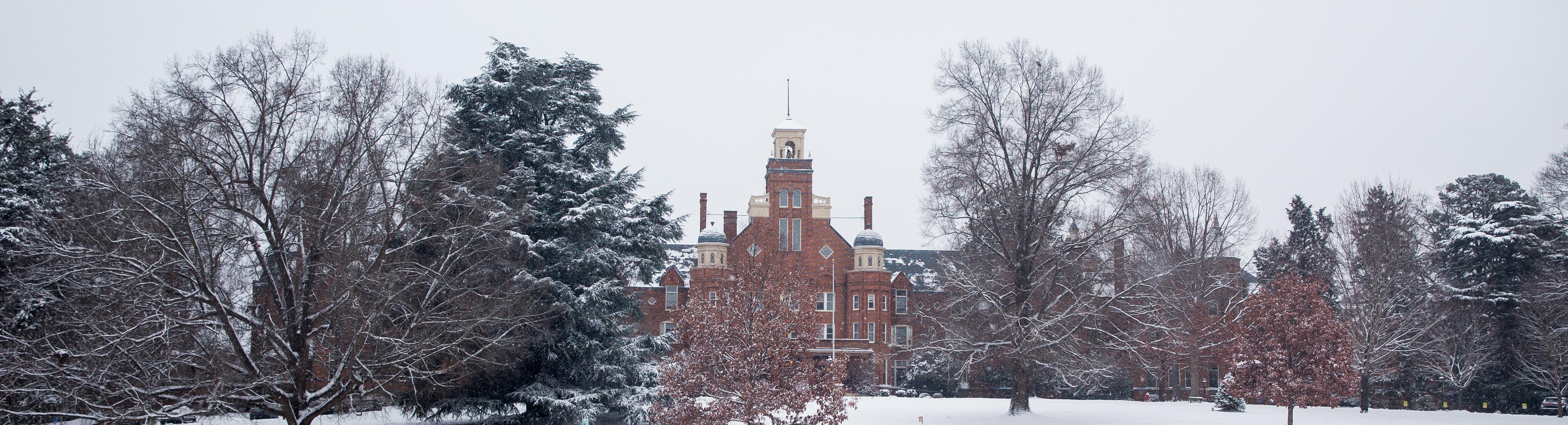 Photo of Main Hall in the snow